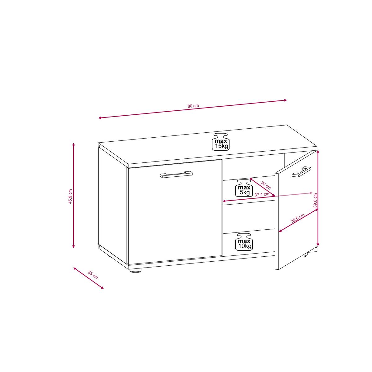 Šatna Greta, kašmír - kašmírová, Konvenční, kompozitní dřevo (220/191/35cm)