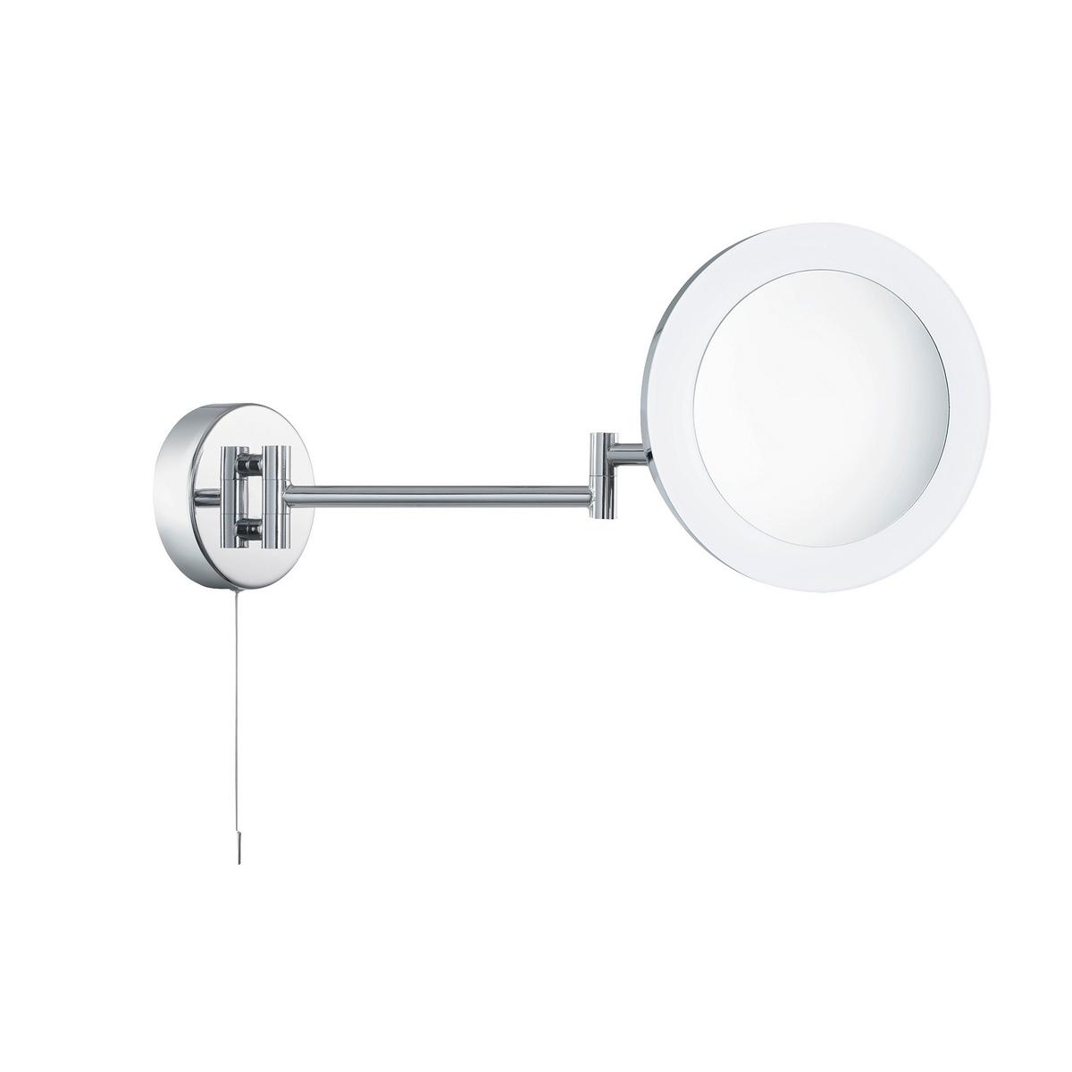 Bad-Wandleuchte Ip44 Chromfarben - Chromfarben, Basics, Glas/Kunststoff (20/20cm)