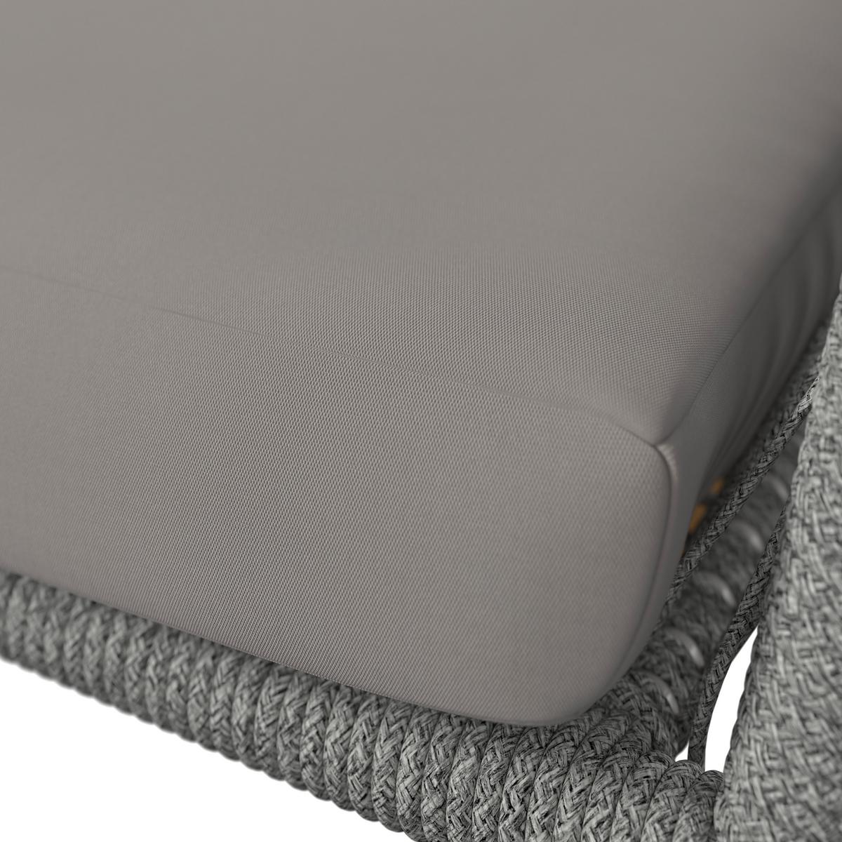 Loungegarnitur Geo - Grau/Akaziefarben, MODERN, Holz (90/43/55cm) - Beldano