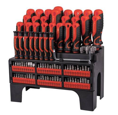 Schraubendreherset XXL 100 -Teilig - Basics, Metall (30/31/15cm)