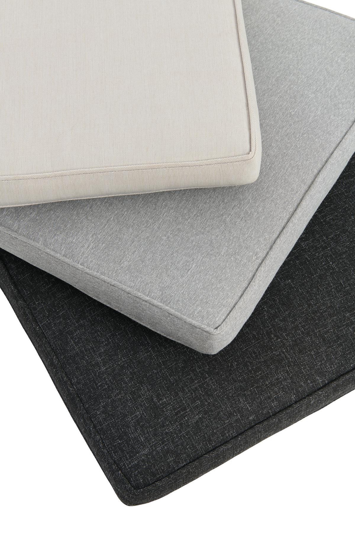 Gartensessel Zoe Metal / Kunststoff / Textil - Schwarz/Grau, MODERN, Kunststoff/Textil (59/77,5/61cm) - Beldano
