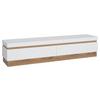 TV-Element Calabria Weiß/Eiche Dekor B: 201,2 cm - Eichefarben/Weiß, Trend, Holzwerkstoff (201,2/43,5/45cm)