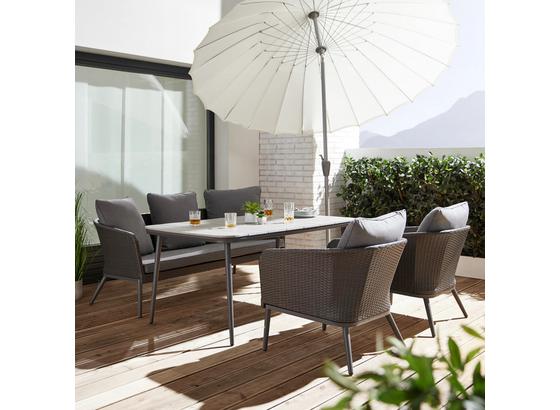 Záhradná Súprava Alla - sivá, Moderný, umelá hmota/kov - Modern Living Záhradná Súprava Alla - sivá, Moderný, umelá hmota/kov - Modern Living