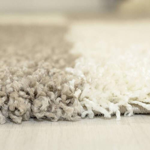 Hochflorteppich Gala - Beige, Design, Textil (120/120cm) - Novel
