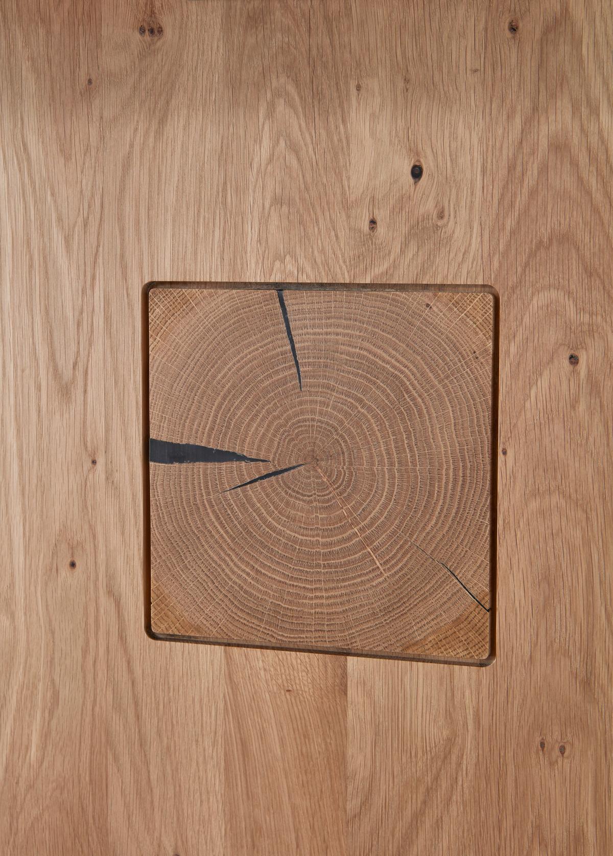 Wohnwand Kansas - Alteiche/Silberfarben, KONVENTIONELL, Glas/Holz (330/208,3/50,2cm) - Livetastic