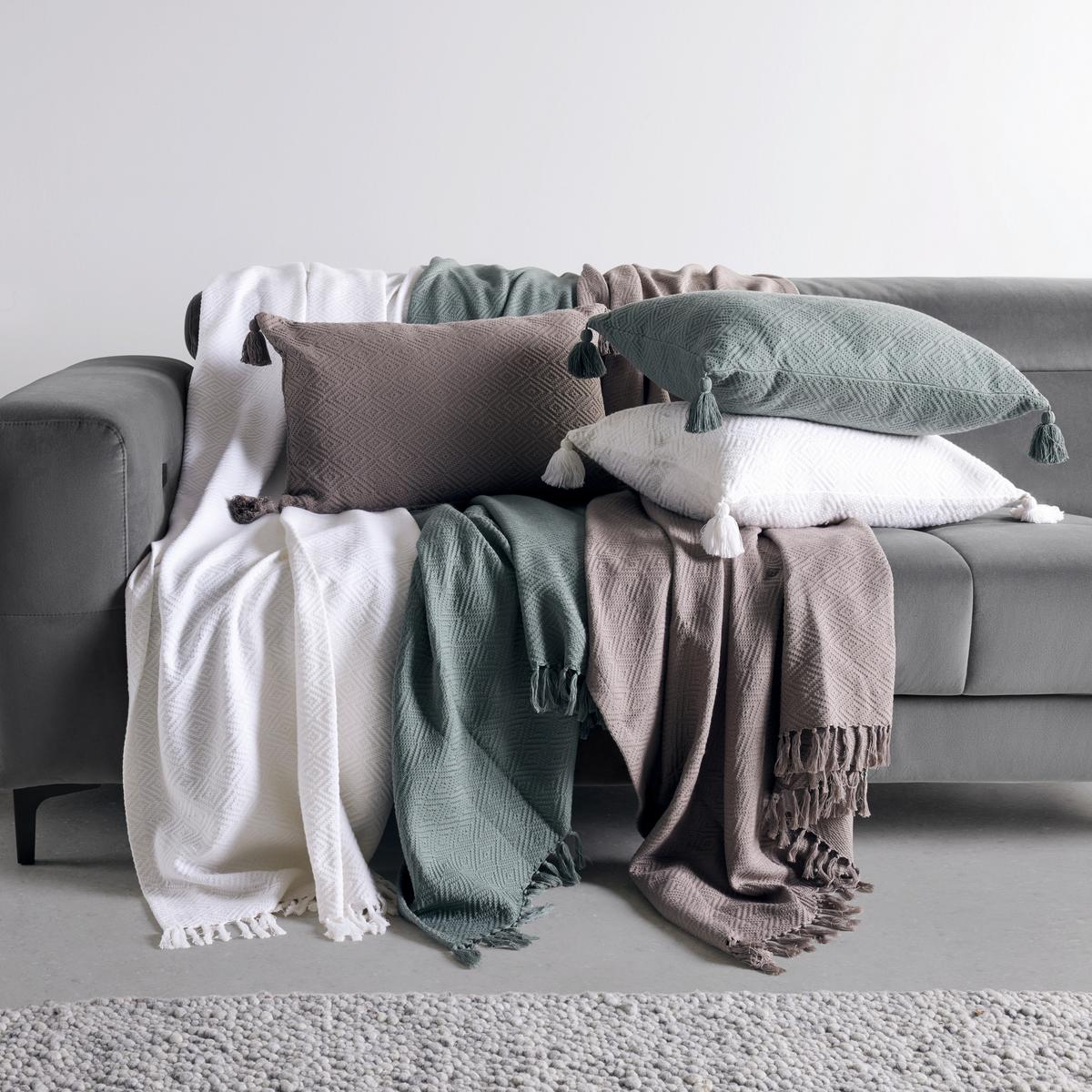 Dekorační polštář Frieda, 40/60cm, kouřově modrá - modrá, Moderní, textil (40/60cm) - Modern Living