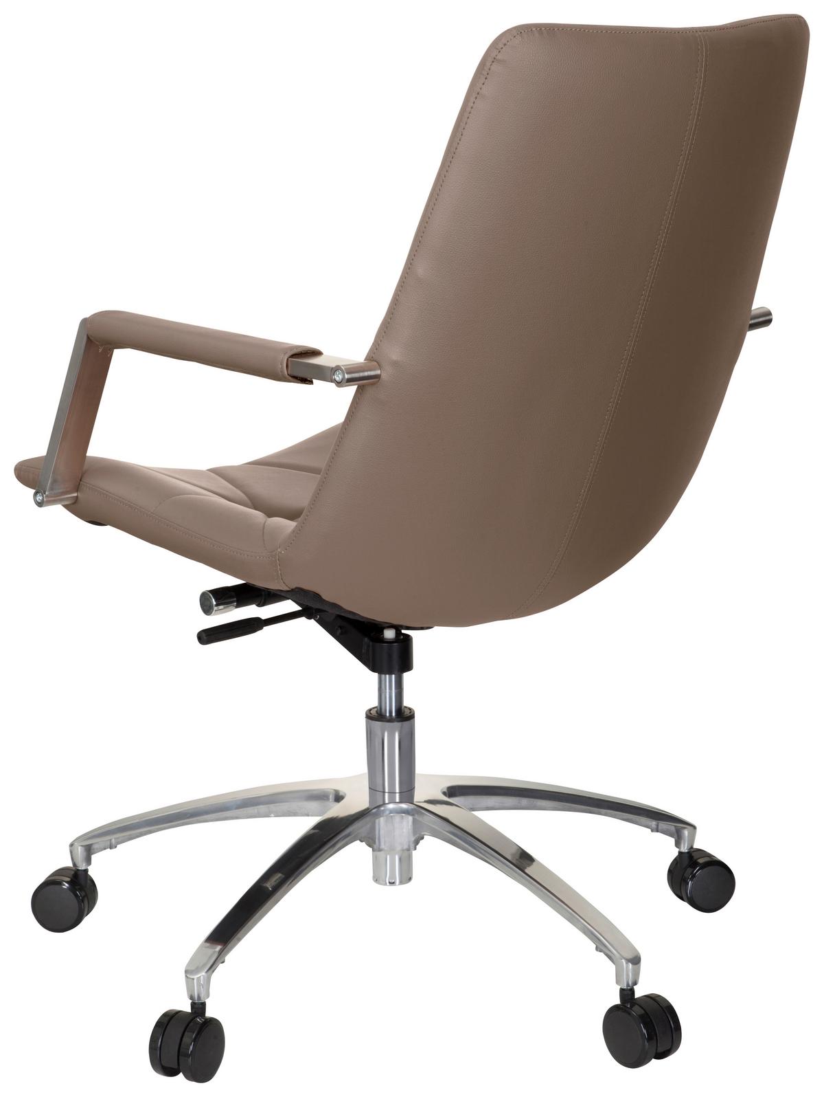 Drehstuhl Saranto Ii Lederlook Cappuccinofarben - Cappuccino, MODERN, Kunststoff/Textil (56/101/73cm) - MID.YOU