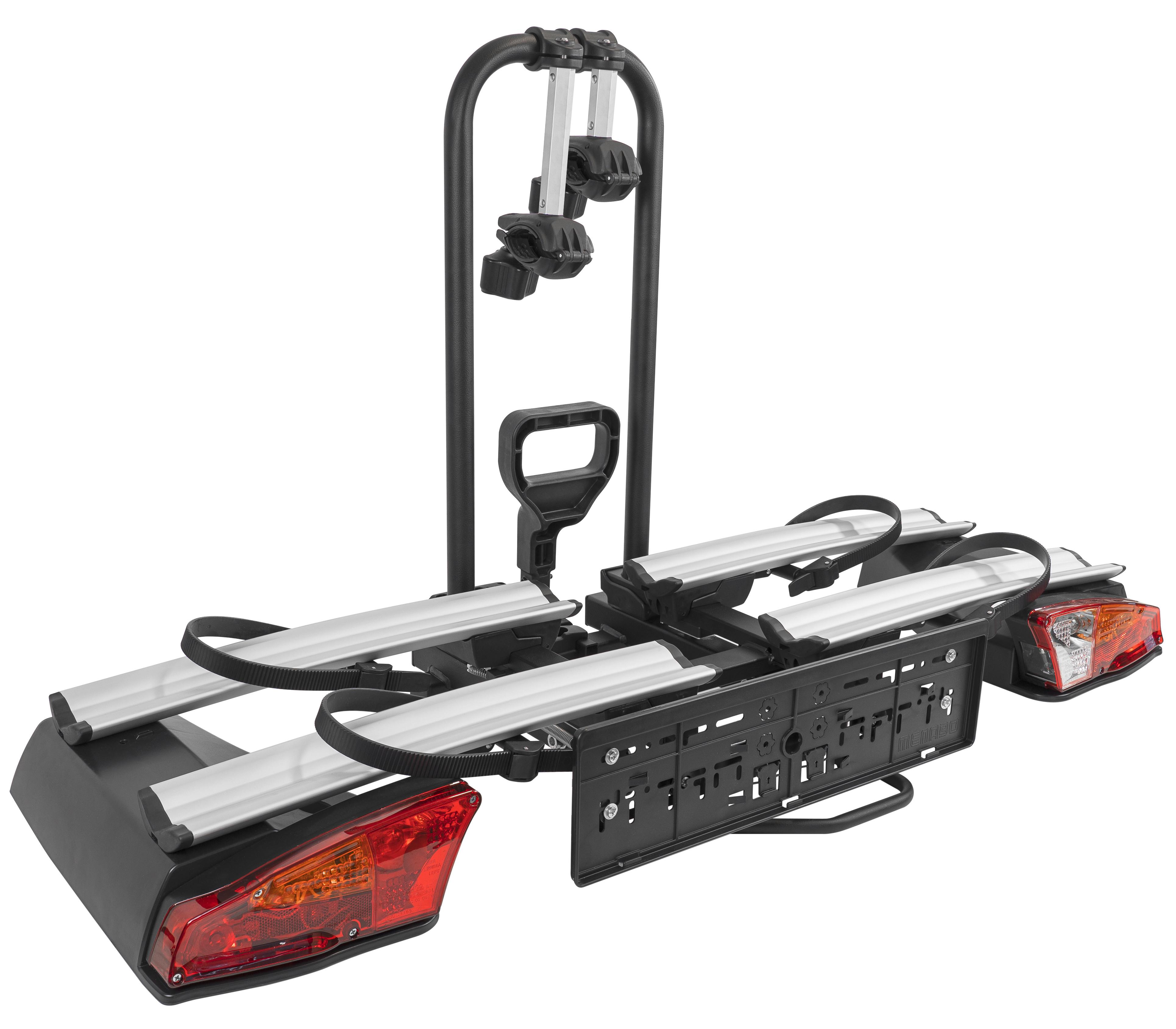 Heckträger Ahk Fahrradträger Antares 2 - Silberfarben/Schwarz, Basics, Kunststoff/Metall (65/77/42cm)