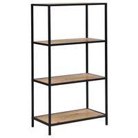 Regal Venedig - Schwarz/Eiche Artisan, MODERN, Holzwerkstoff/Metall (60/113/33cm)