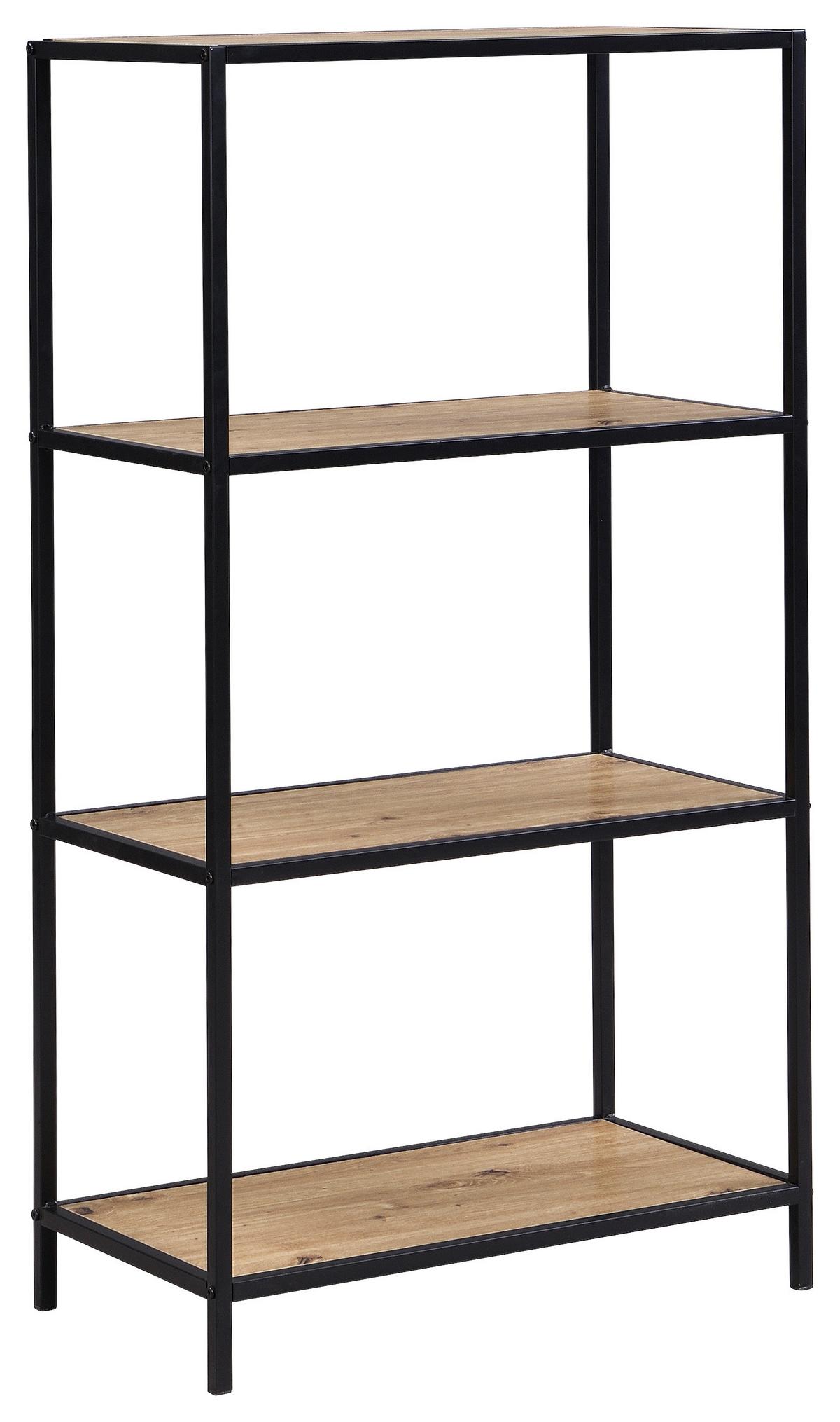 Regal Venedig - Schwarz/Eiche Artisan, MODERN, Holzwerkstoff/Metall (60/113/33cm)