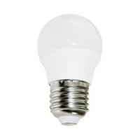 LED žiarovka E27, 6W, 230V, ILLU - opálová, plast (4.7/8.8cm)