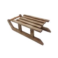 Dekoschlitten Hans - Naturfarben, KONVENTIONELL, Holz/Textil (35/17/14cm) - Luca Bessoni