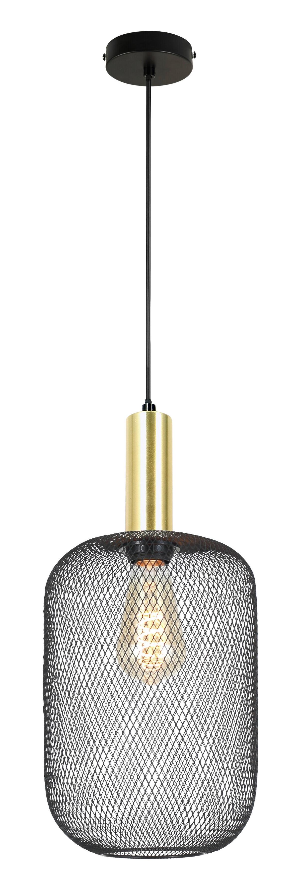 ZÁVĚSNÉ SVÍTIDLO DRATO - černá/barvy zlata, Moderní, kov (20/120cm) - Mömax