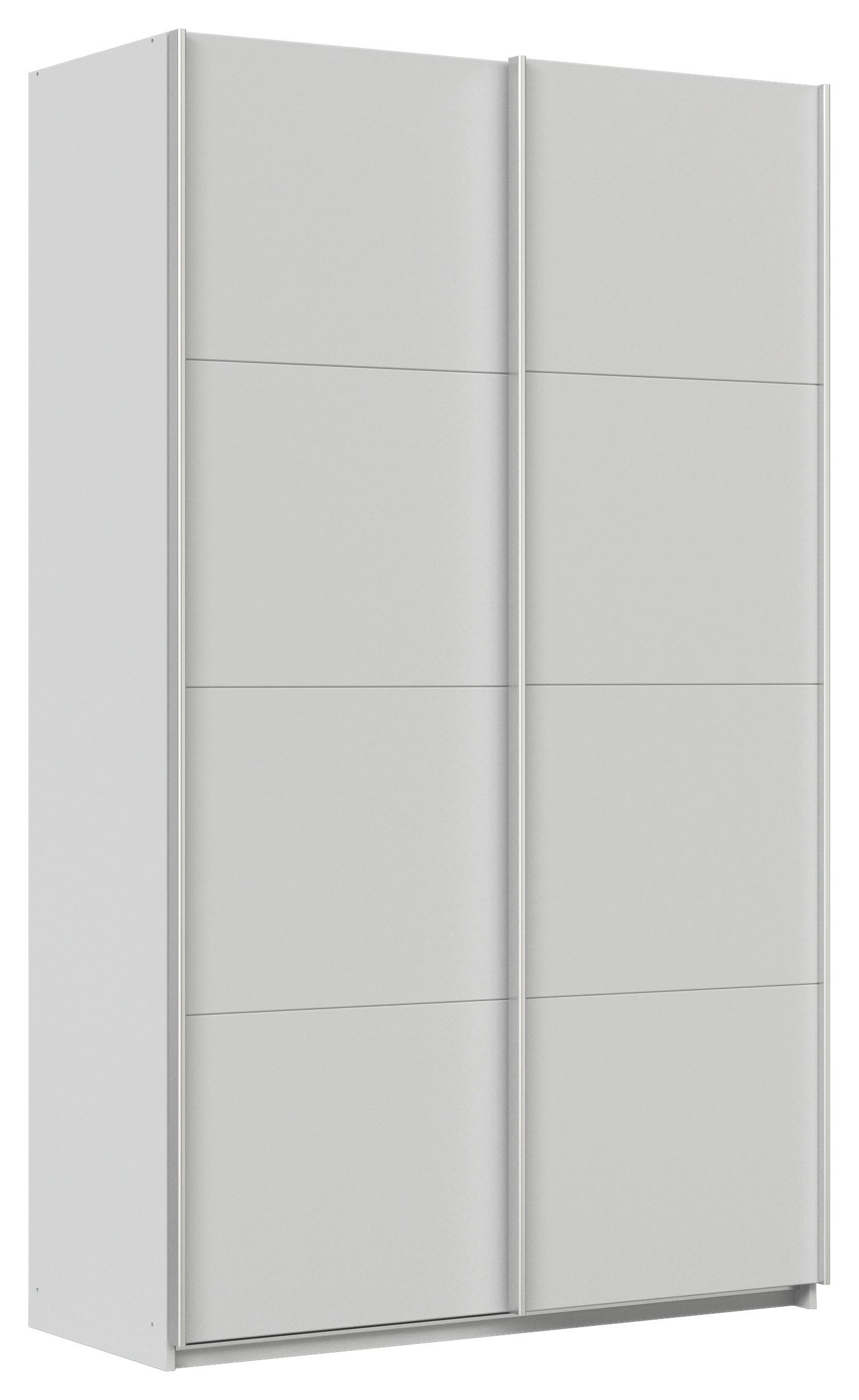 Schwebetürenschrank Feldkirch 136 Maxihöhe - Hellgrau, MODERN, Holzwerkstoff (136/229/62cm)