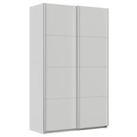 Schwebetürenschrank Feldkirch 136 Maxihöhe - Hellgrau, MODERN, Holzwerkstoff (136/229/62cm)