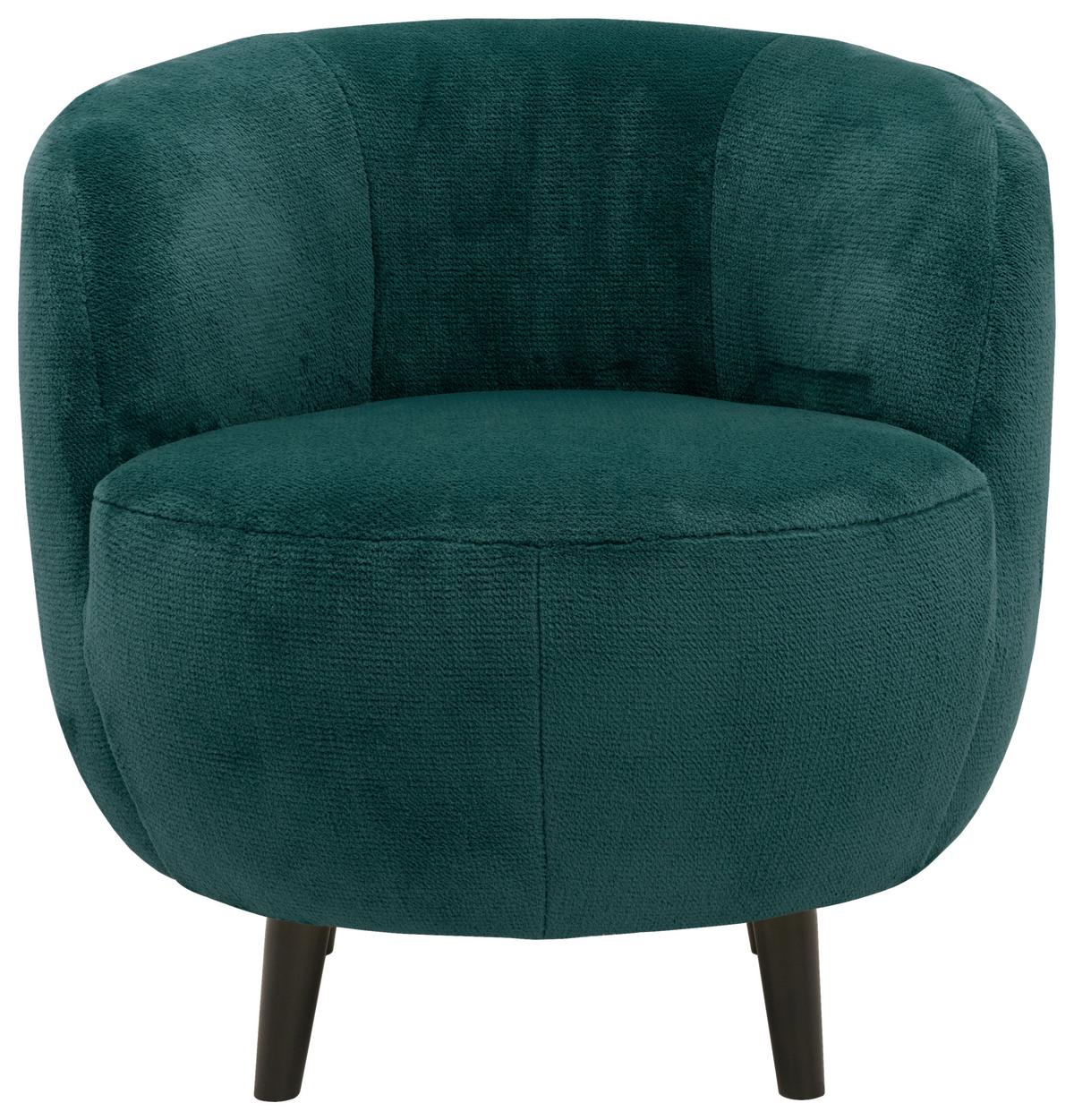 Sessel Looks Xiv - Petrol/Schwarz, Design, Textil (72/72/76cm) - LOOKS by W.Joop