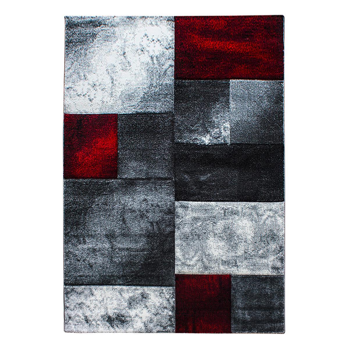 Flachwebteppich Hawaii - Rot, Design, Textil (240/340cm) - Novel