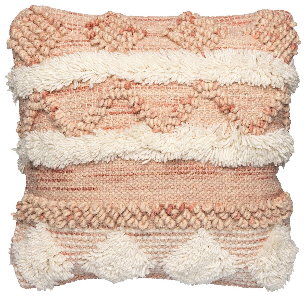 Zierkissen Bohist 225 Creme/rosa B: 45 Cm - Creme/Rosa, KONVENTIONELL, Textil (45/45/15cm)