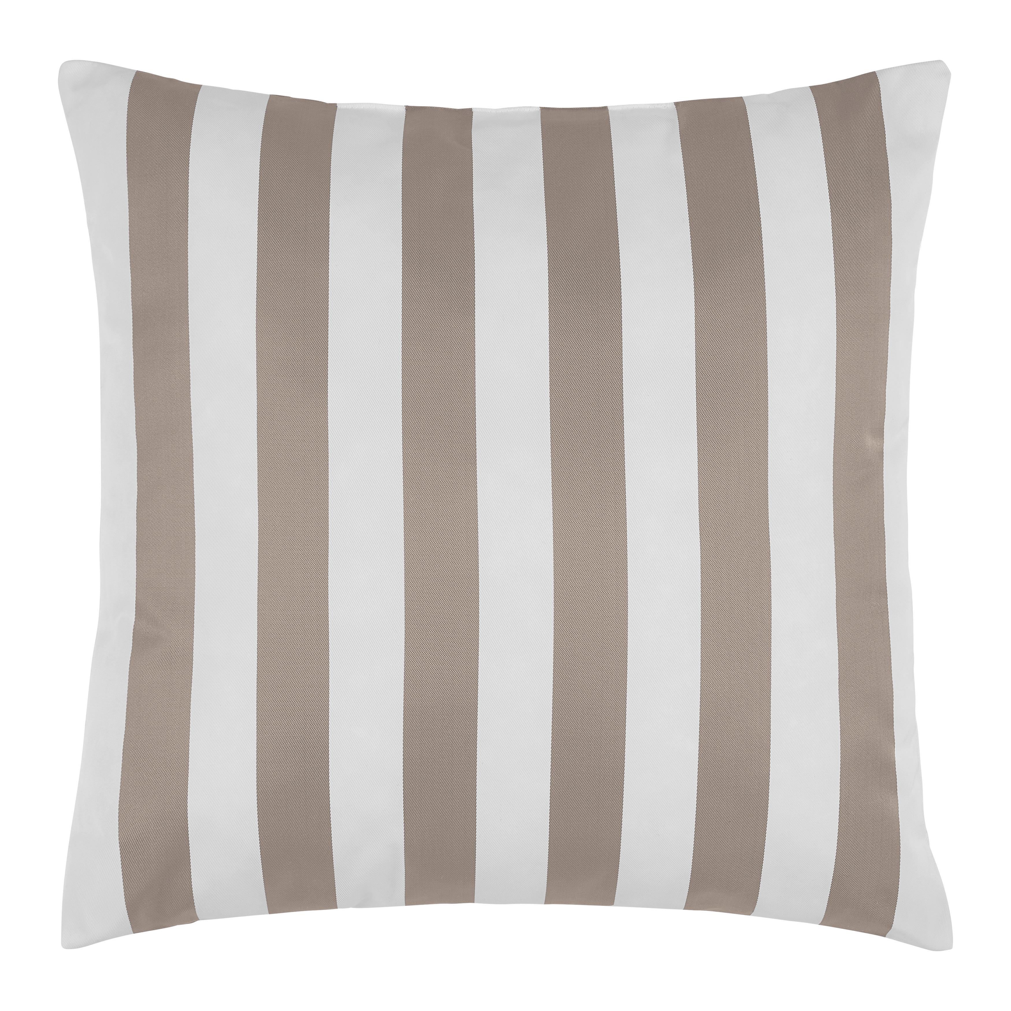 VONKAJŠÍ VANKÚŠ AMORE STREIF - biela/béžová, textil (45/45cm) - Mömax