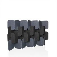 Trennwand Fleximut Plug Grau/Dunkelgrau B: 174 cm - Dunkelgrau/Grau, Basics, Textil (174/114/25cm) - MID.YOU