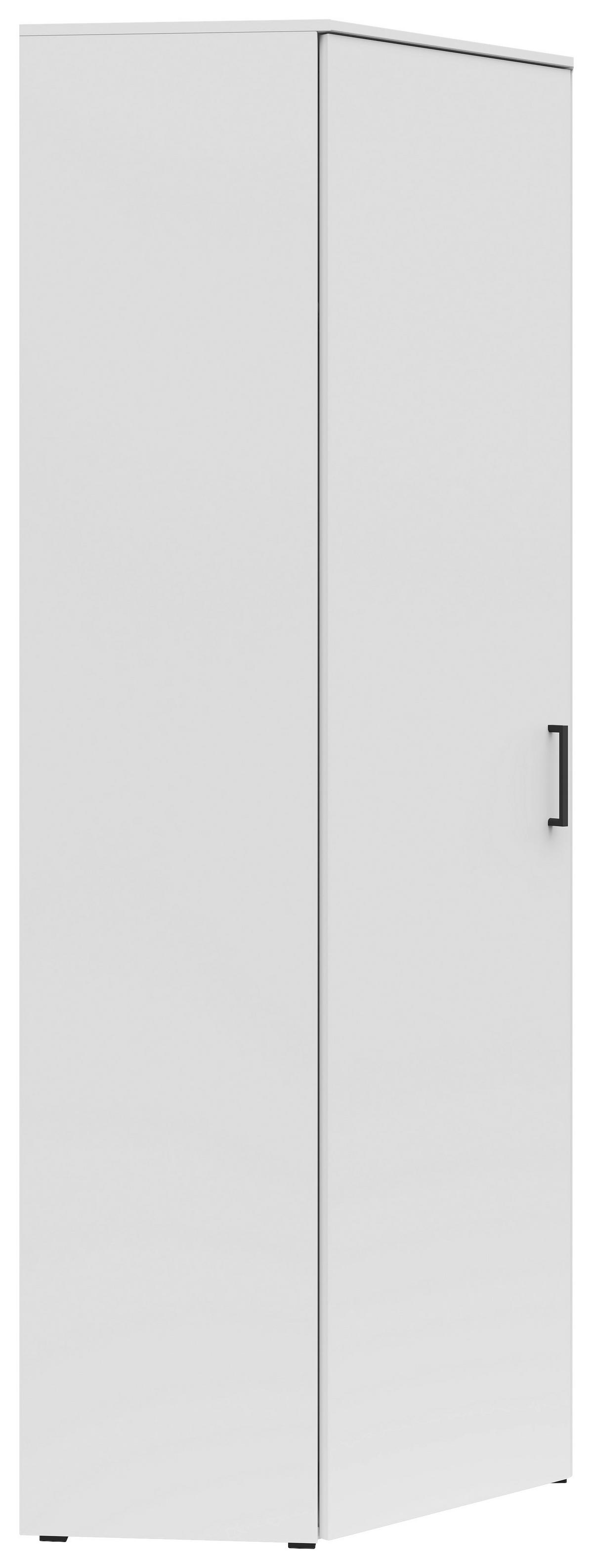 Eckschrank Multi Weiß 71,5 X 195 X 40 cm - Weiß, MODERN, Holzwerkstoff (101/195/79cm)