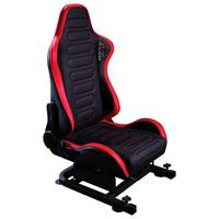 Gamingstuhl Schwarz, Rot B: 63cm - Rot/Schwarz, MODERN, Leder/Holzwerkstoff (63/53/83cm) - X Rocker