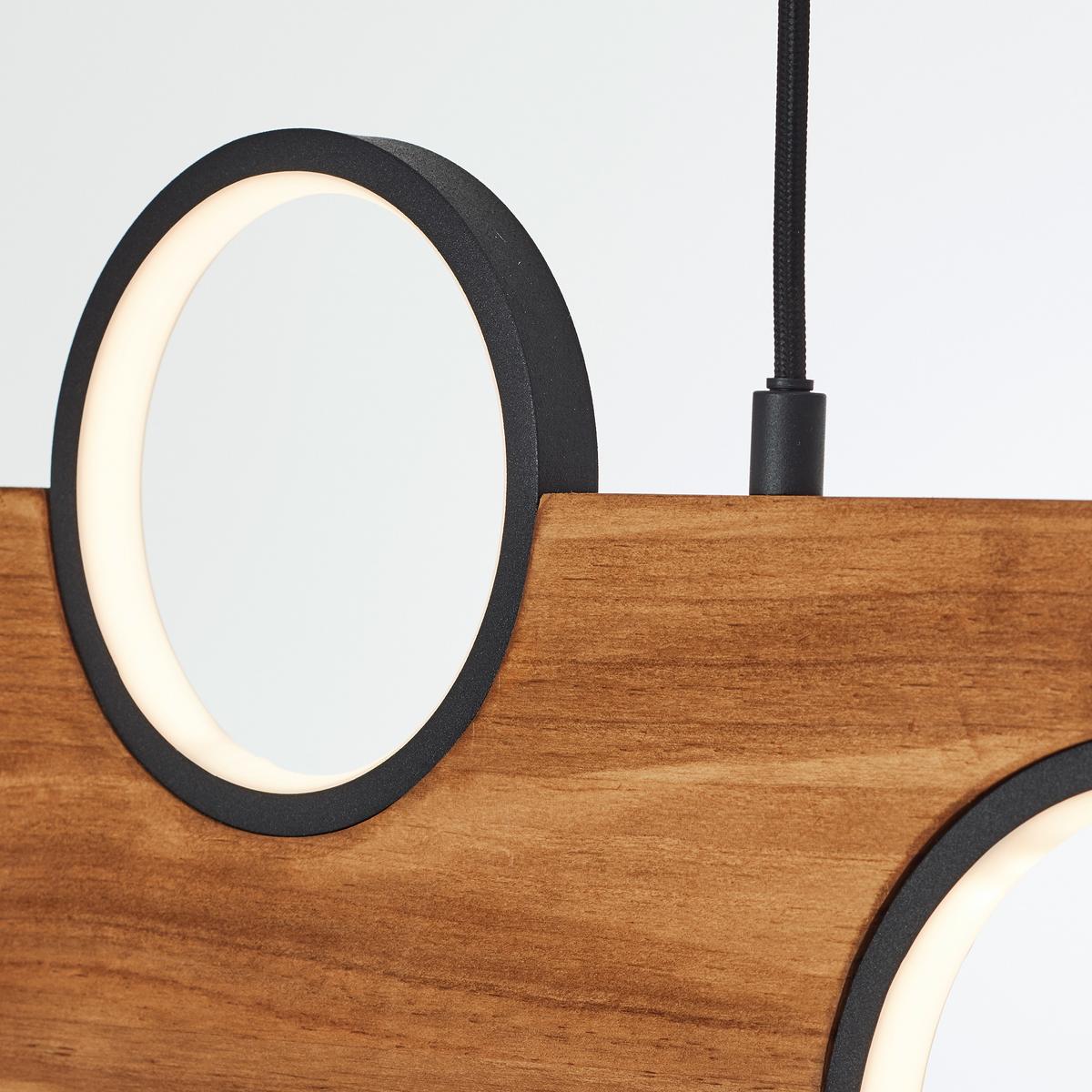Led-hängeleuchte G99938/76 Cheesy - Hellbraun/Schwarz, Natur, Holz/Metall (100/6/150cm) - Brilliant