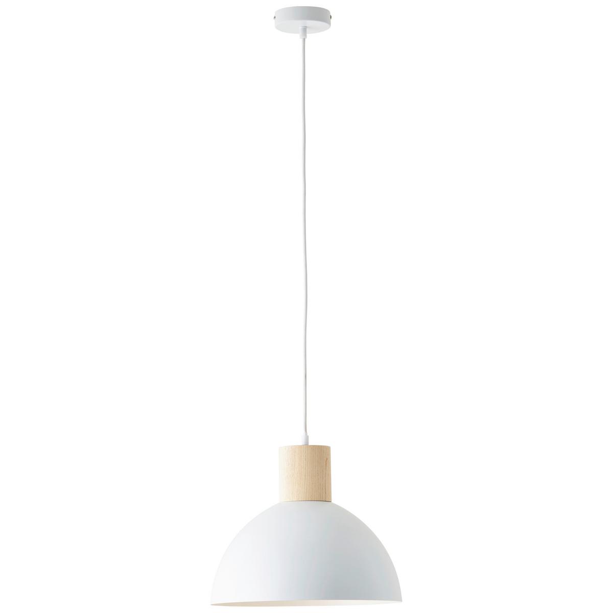 Pendelleuchte 99709/75 Daintree - Naturfarben/Weiß, Basics, Holz/Metall (34/120cm) - Brilliant