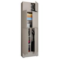 Mehrzweckschrank Lona Xxl Grau Stehend Bxh: 70x240 Cm - Grau, MODERN, Holzwerkstoff (70/240/39cm) - MID.YOU