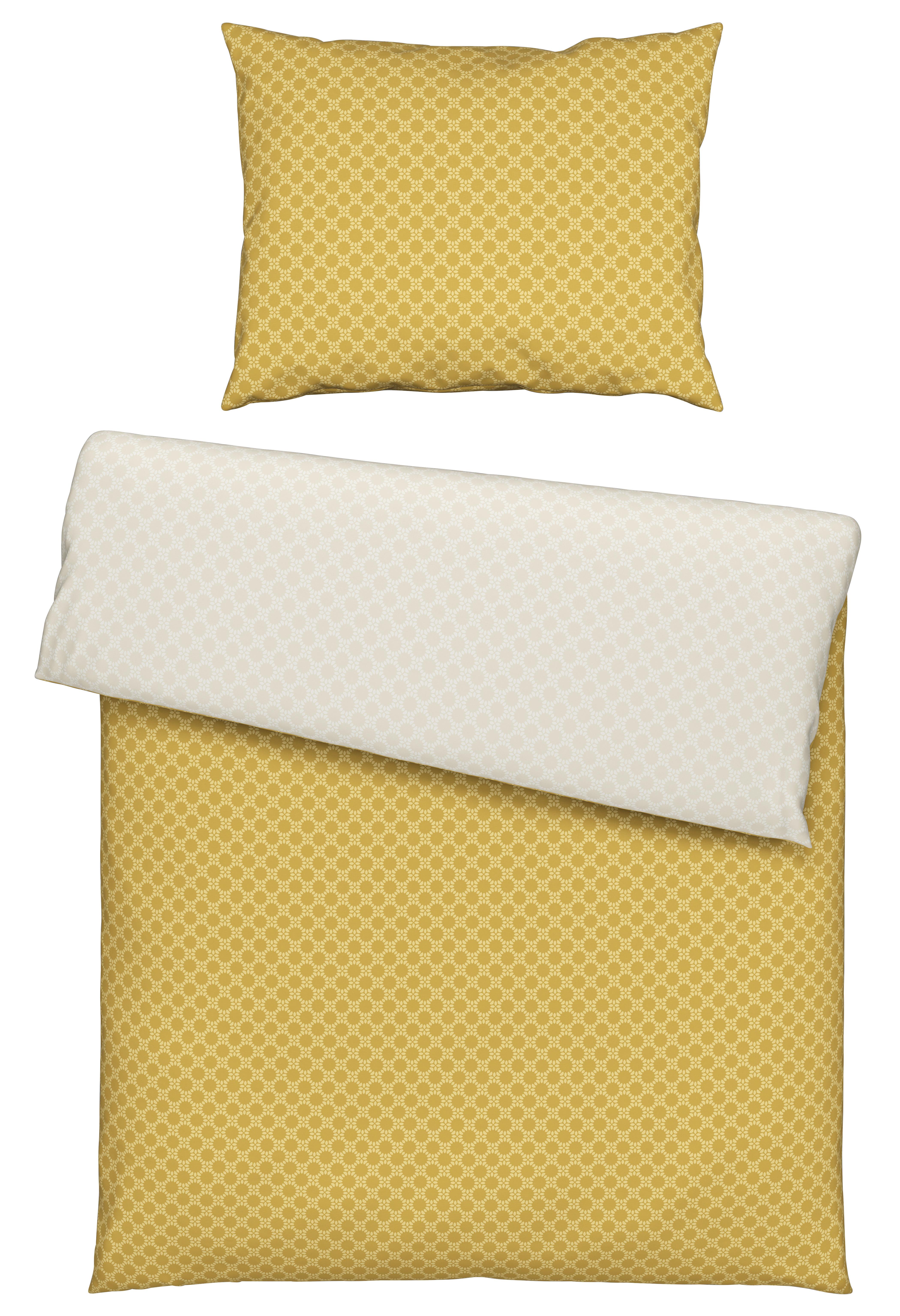 Povlečení Mici, 140/200cm - přírodní barvy/žlutá, Konvenční, textil (140/200cm) - Modern Living