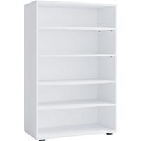 Botník Lona XL, bílý - bílá/černá, Konvenční, kompozitní dřevo/plast (70/110/37cm) - MID.YOU