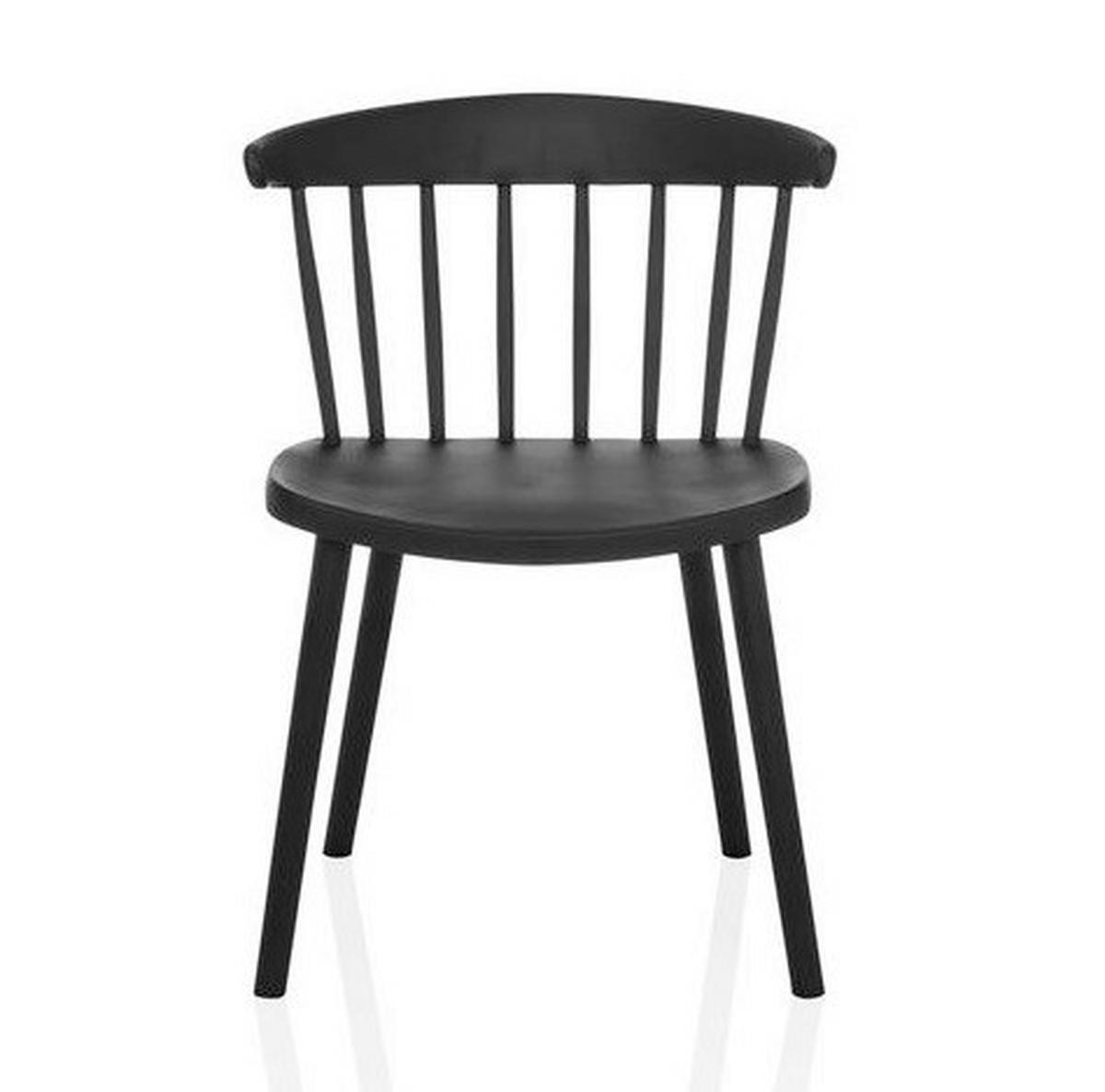 Besucherstuhl Artifo Schwarz B: 53 Cm - Schwarz, MODERN, Kunststoff (53/75/45cm) - MID.YOU