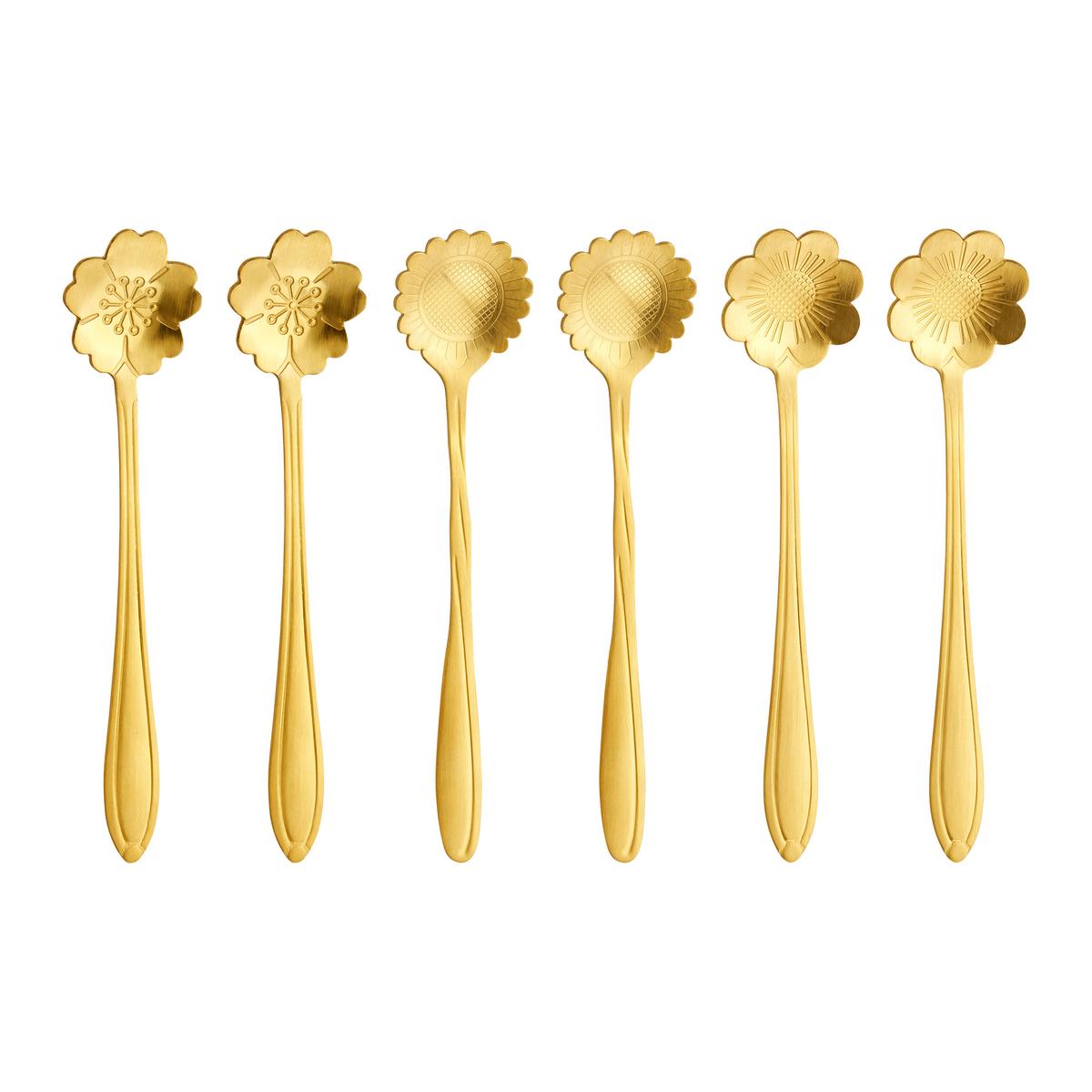sada lžic GOLDEN AUTUMN - barvy zlata, Moderní, kov (10/12cm) - Modern Living