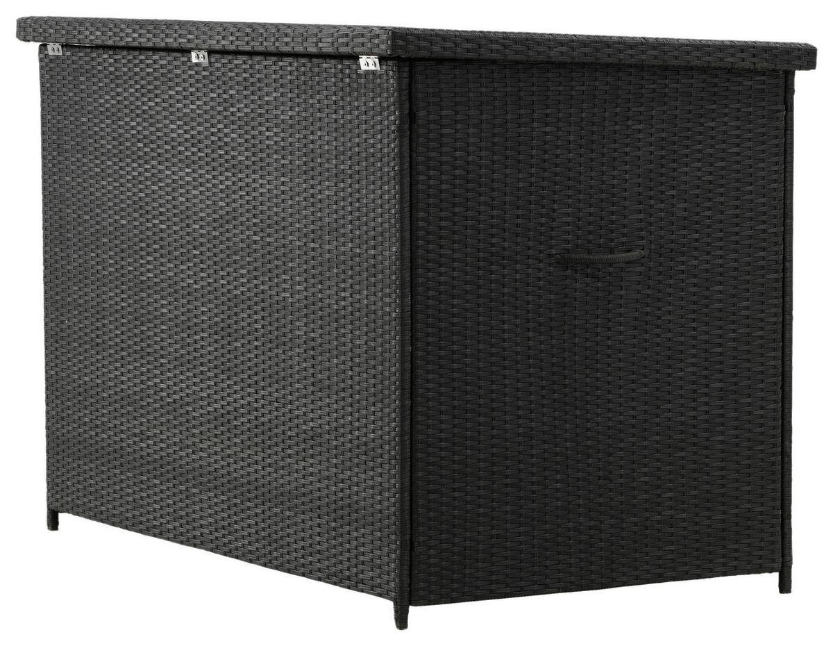 Kissenbox Amazon - Schwarz, KONVENTIONELL, Kunststoff (150/100/90cm) - Gardenson