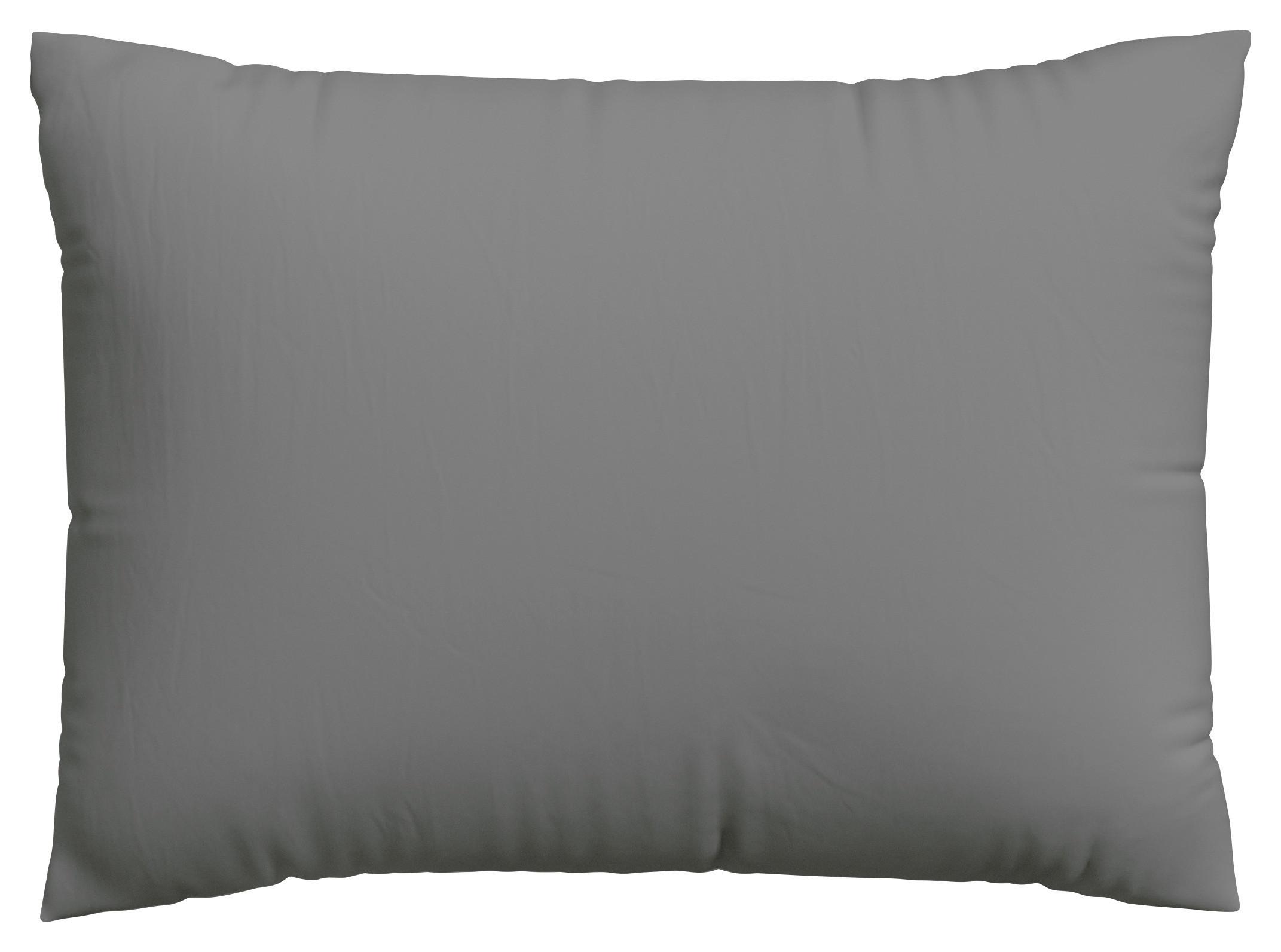 KOPFPOLSTERBEZUG EASY JERSEY - Grau, Basics, Textil (60/80cm) - Schlafgut