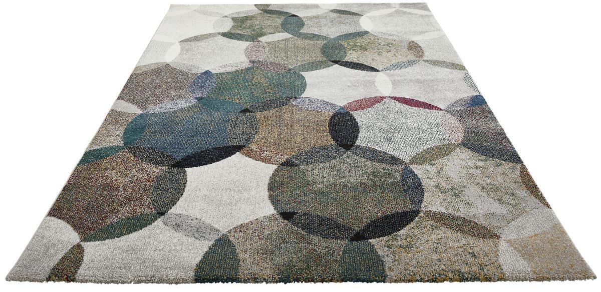 Webteppich Modernina - Dunkelgrün/Multicolor, KONVENTIONELL, Textil (160/225cm) - Esprit