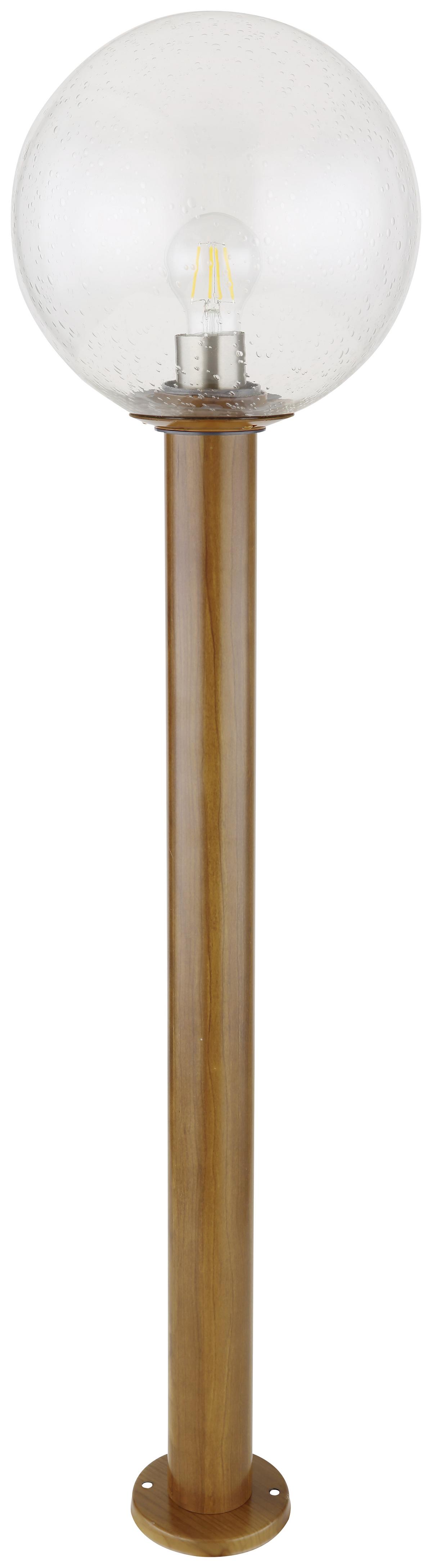 Außenleuchte Ossy 15 Watt Glas - Klar/Naturfarben, Basics, Glas/Metall (25/100cm) - Globo