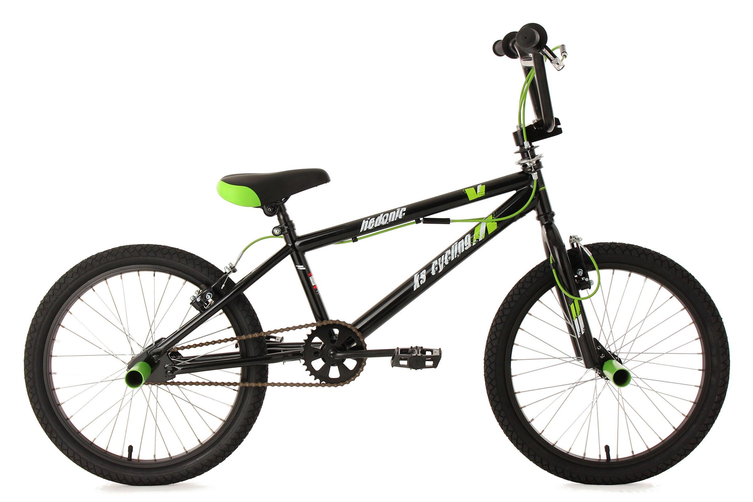 Bmx Bmx Freestyle 20 Zoll - Schwarz/Grün, Basics, Metall - Atrigo