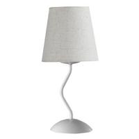 Nachttischleuchte 4821/lb - Weiß, KONVENTIONELL, Metall (16/37cm)