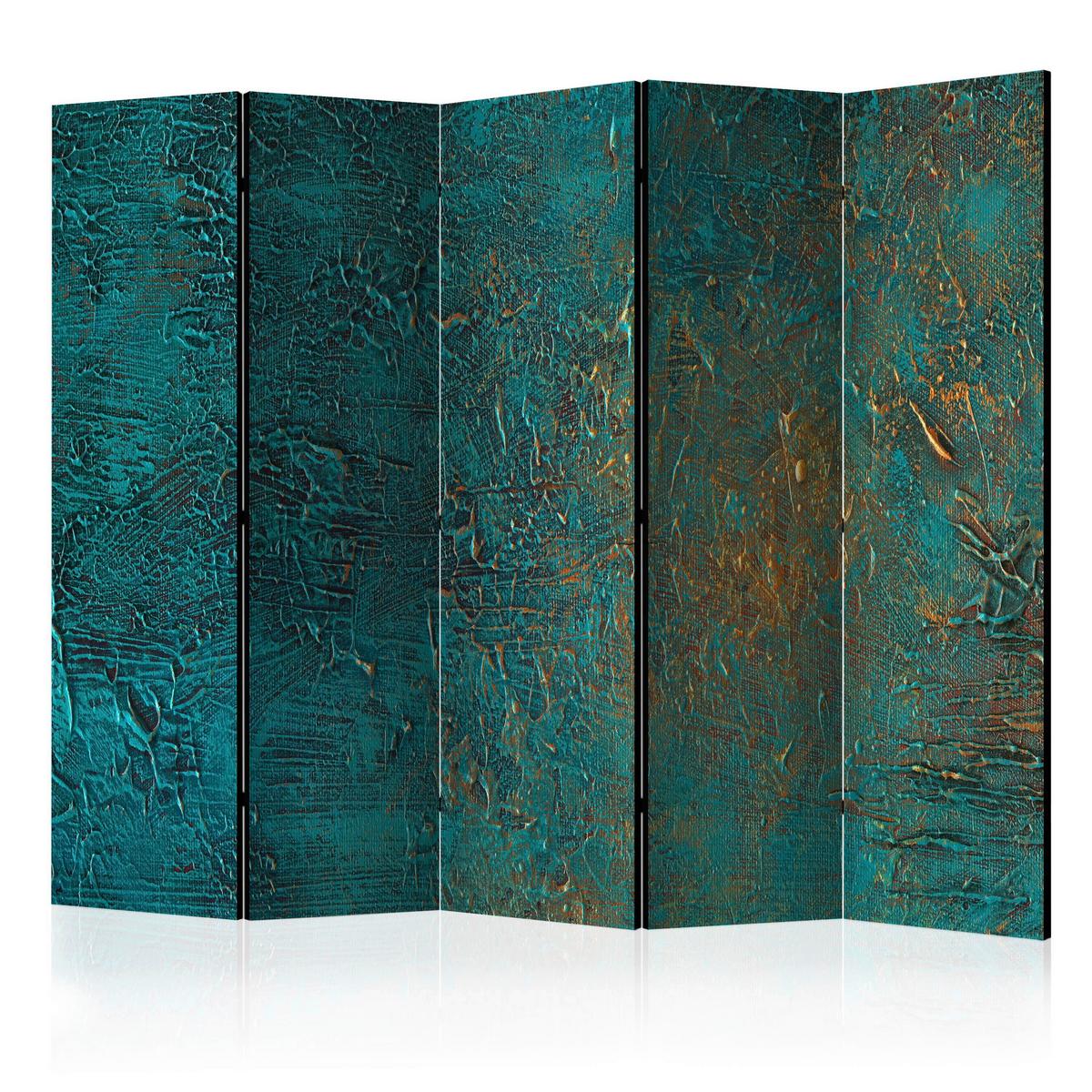 Paravent Pastellgrün B: 225 cm - Pastellgrün, Basics, Holz/Textil (225/172/3cm) - artgeist