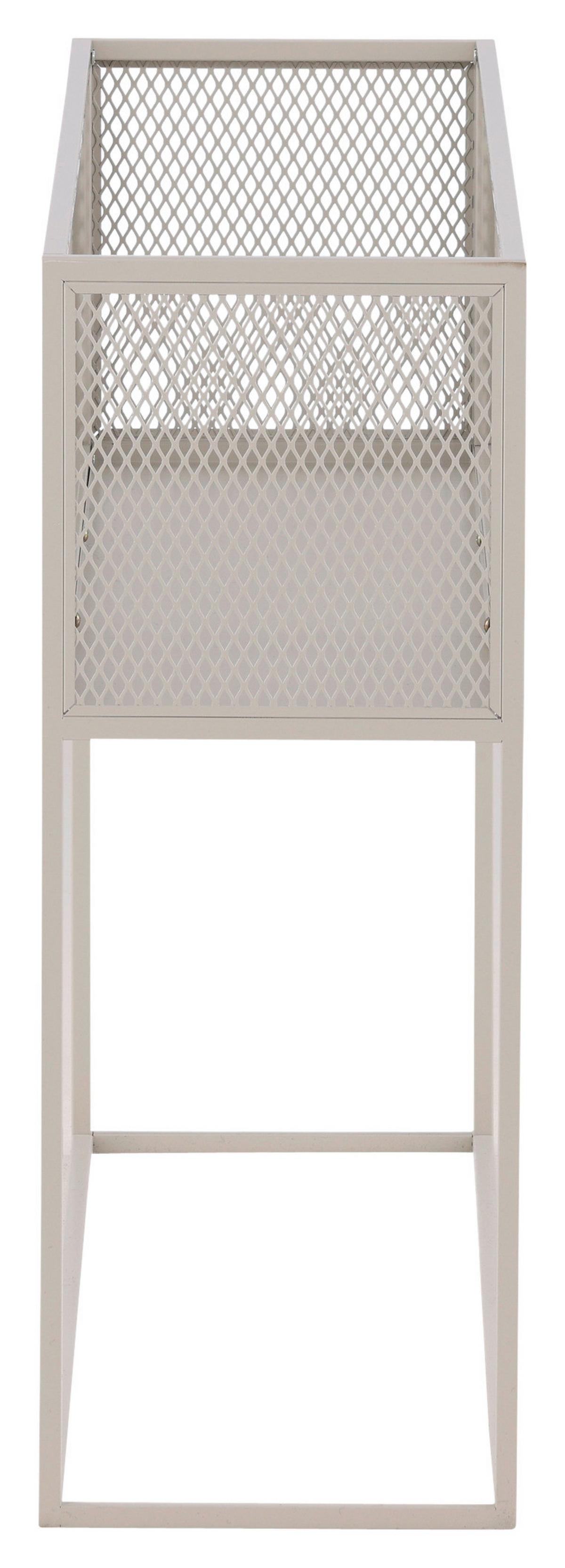 Bücherwand Netz - Beige, Design, Metall (110/80/30cm) - Livetastic