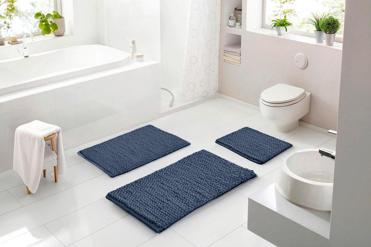 BADEMATTE Punto Uno - Anthrazit, Basics, Textil (60/100cm) - Grund