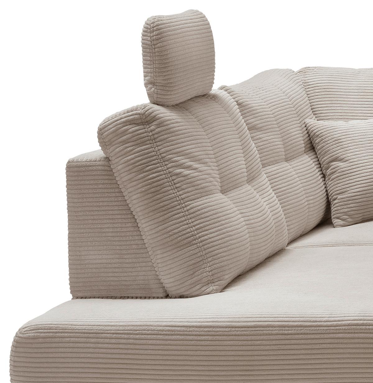 Ecksofa Brizzini, Beige S: 206x274 Cm - Beige/Naturfarben, MODERN, Textil (206/274cm) - Livetastic