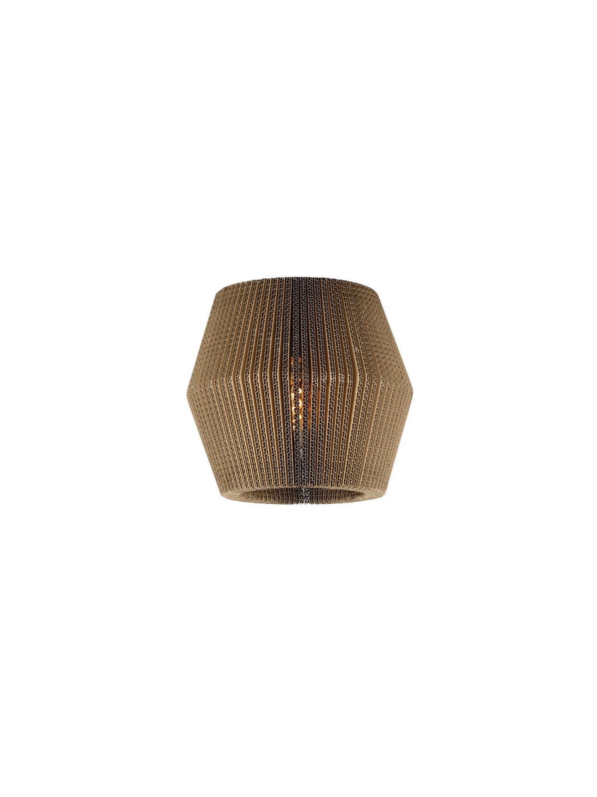 Deckenleuchte 70586/1-20 - Naturfarben, Design, Wellpappe (28cm) - Hell