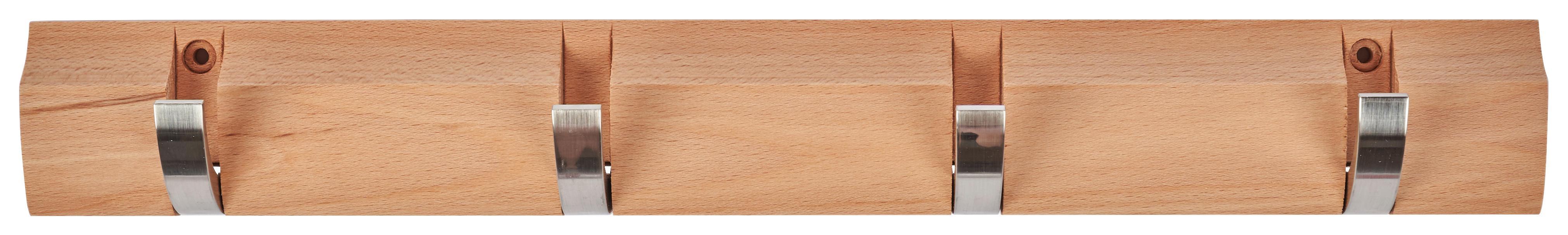 Akasztóléc Julia B992242-21 - Natúr, modern, Műanyag/Fa (45/5,8/2,5cm)