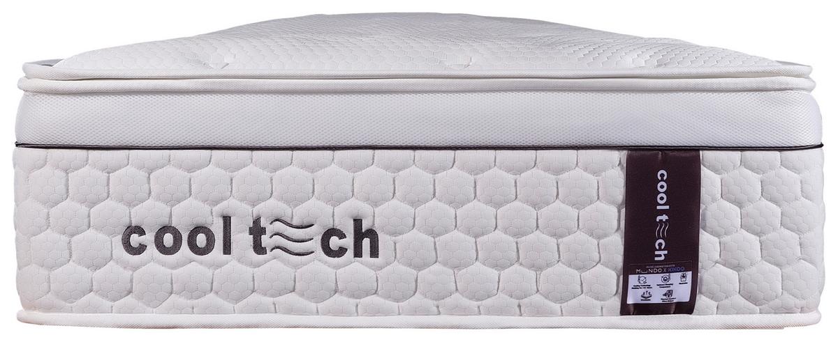 Taschenfederkernmatratze Cooltech 100x200cm H3 H: 32 Cm - Weiß, Basics, Textil (100/200cm) - Livetastic