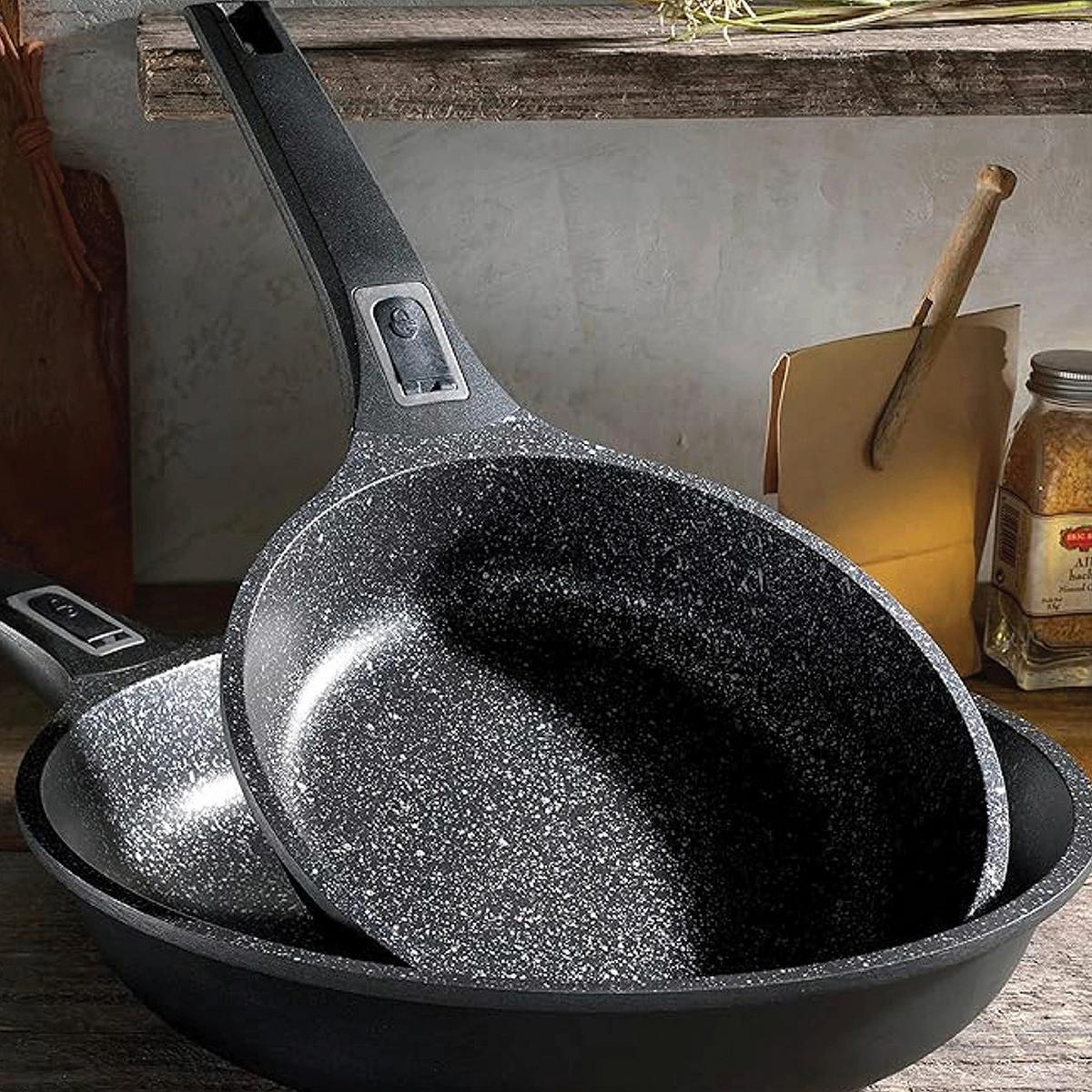 PFANNENSET 20+28 cm, 2--Teilig. - Schwarz, Basics, Metall (20+28cm) - GSW