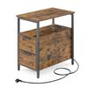 Beistelltisch Schwarz, Dunkelbraun B: 60 Cm - Dunkelbraun/Schwarz, Trend, Holzwerkstoff (60/61/35cm) - MID.YOU