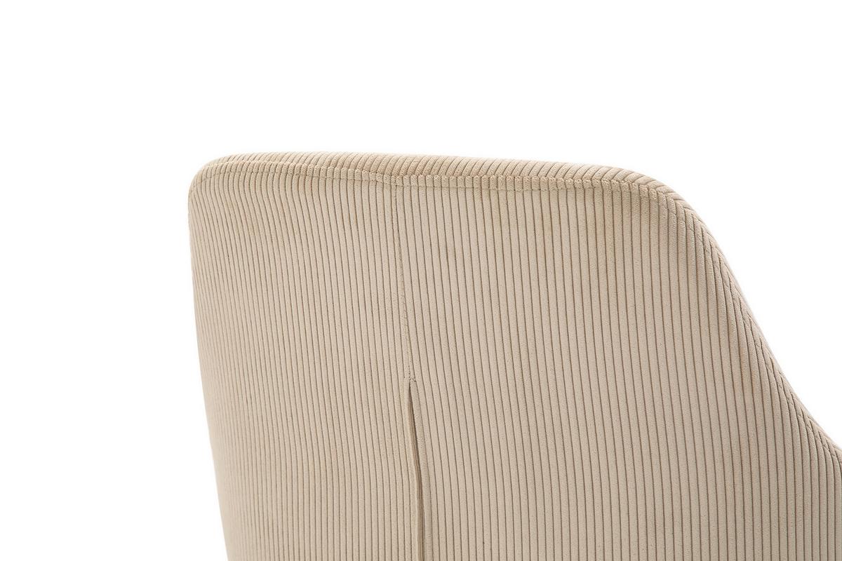 Tischgruppe Naturfarben/beige L: 160 Cm - Beige/Naturfarben, MODERN, Holz/Textil (160/85/76,5cm) - Livetastic