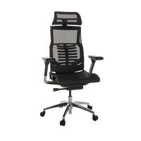 Drehstuhl Dynafit Ii - Silberfarben/Schwarz, Basics, Kunststoff/Textil (67/119-135/60cm) - MID.YOU